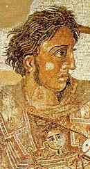 Александр в битве при Иссе (фрагмент мозаики)