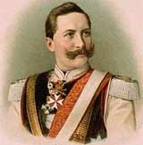 Вильгельм II Гогенцоллерн (1859-1941), германский император и прусский король в 1888-1918, внук Вильгельма I. Свергнут Ноябрьской революцией 1918 года