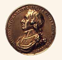 Монета с изображением Оливера Кромвеля