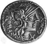 Монета с изображением Квинта Фабия Максима, прозванного римлянами за медлительность Кунктатором