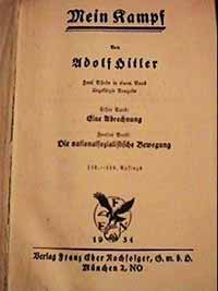 Книга Гитлера Mein Kampf